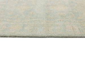 Muted Aqua Blue Floral Transitional 3X8 Oriental Runner Rug