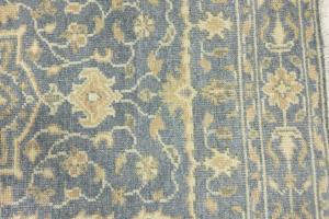 Muted Gray Floral 4x6Transitional Oriental Area Rug