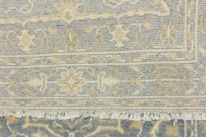Muted Gray Floral 4x6Transitional Oriental Area Rug