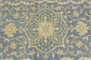 Muted Gray Floral 4x6Transitional Oriental Area Rug