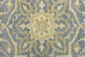 Muted Gray Floral 4x6Transitional Oriental Area Rug
