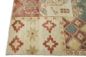 Multicolored Geometric 8X10 Patchwork Oriental Rug