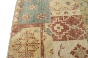 Multicolored Geometric 8X10 Patchwork Oriental Rug