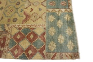 Multicolored Geometric 8X10 Patchwork Oriental Rug