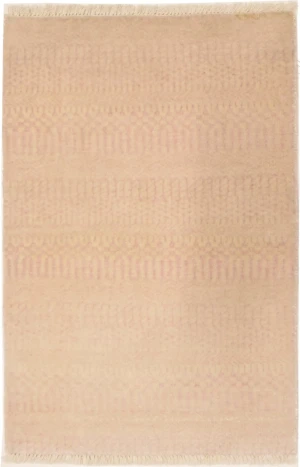 Pale Pink Grass Design 2X3 Modern Oriental Rug