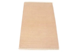 Pale Pink Grass Design 2X3 Modern Oriental Rug