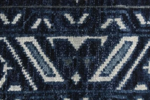 Dark Navy & Gray 2X10 Contemporary Runner Rug