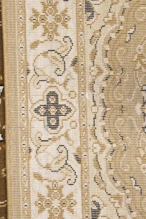 Brown Floral Oriental Style 3X11 Machine-Made Runner Rug
