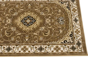 Brown Floral Oriental Style 3X11 Machine-Made Runner Rug
