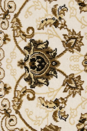 Ivory Floral Oriental Style 4X6 Machine-Made Rug