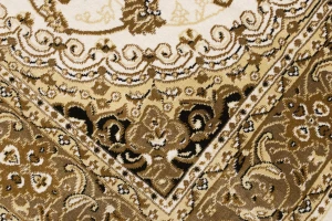Ivory Floral Oriental Style 4X6 Machine-Made Rug