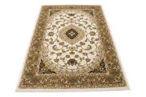 Ivory Floral Oriental Style 4X6 Machine-Made Rug
