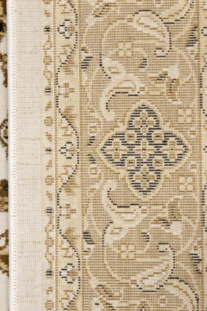 Ivory Floral Oriental Style 4X6 Machine-Made Rug