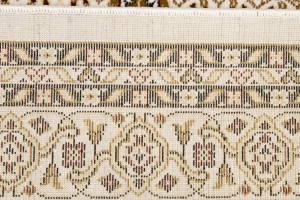 Ivory Floral Oriental Style 4X6 Machine-Made Rug
