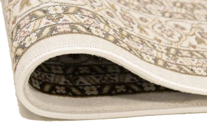 Ivory Floral Oriental Style 4X6 Machine-Made Rug
