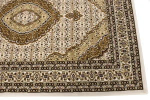 Ivory Floral Oriental Style 4X6 Machine-Made Rug