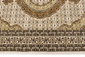 Ivory Floral Oriental Style 4X6 Machine-Made Rug