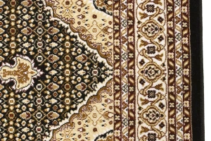 Black Floral Oriental Style 4X6 Machine-Made Rug