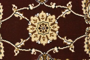 Red Floral Oriental Style 4X6 Machine-Made Rug