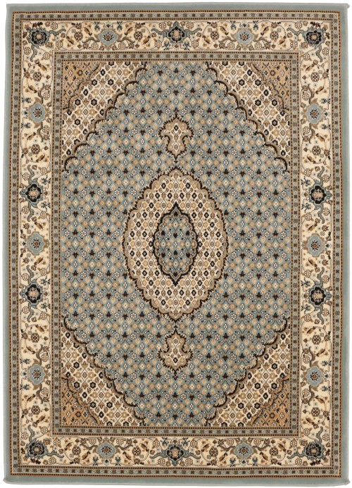 Gray Floral Oriental Style 4X6 Machine-Made Rug