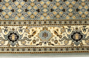 Gray Floral Oriental Style 4X6 Machine-Made Rug