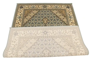 Gray Floral Oriental Style 4X6 Machine-Made Rug