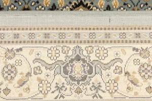Gray Floral Oriental Style 4X6 Machine-Made Rug