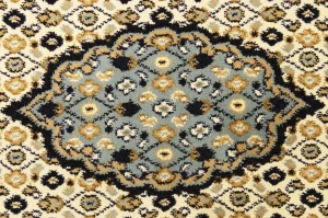 Gray Floral Oriental Style 4X6 Machine-Made Rug