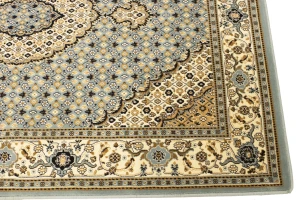 Gray Floral Oriental Style 4X6 Machine-Made Rug