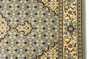 Gray Floral Oriental Style 4X6 Machine-Made Rug