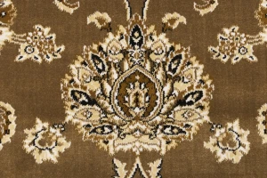 Brown Floral Oriental Style 4X6 Machine-Made Rug