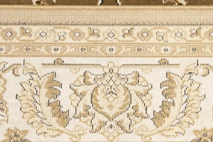 Brown Floral Oriental Style 4X6 Machine-Made Rug