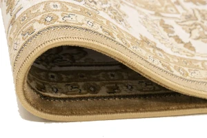 Brown Floral Oriental Style 4X6 Machine-Made Rug