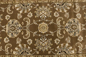Brown Floral Oriental Style 4X6 Machine-Made Rug
