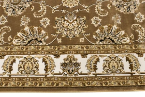 Brown Floral Oriental Style 4X6 Machine-Made Rug