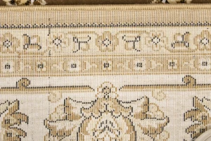 Brown Floral Oriental Style 5X8 Machine-Made Rug