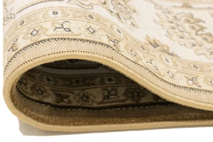 Brown Floral Oriental Style 5X8 Machine-Made Rug
