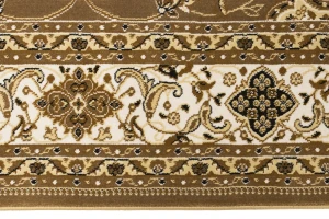 Brown Floral Oriental Style 5X8 Machine-Made Rug