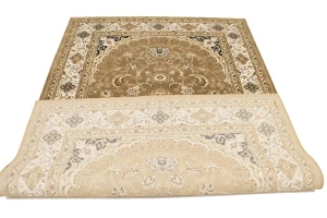 Brown Floral Oriental Style 5X8 Machine-Made Rug