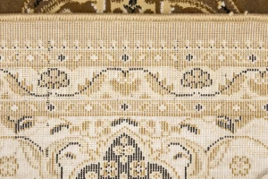 Brown Floral Oriental Style 5X8 Machine-Made Rug