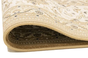 Brown Floral Oriental Style 5X8 Machine-Made Rug
