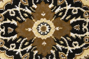 Brown Floral Oriental Style 5X8 Machine-Made Rug