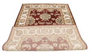 Red Floral Oriental Style 5X8 Machine-Made Rug