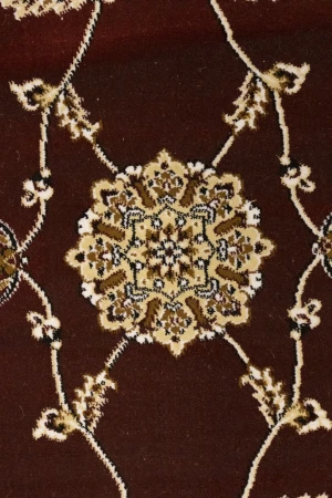 Red Floral Oriental Style 5X8 Machine-Made Rug