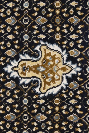 Navy Floral Oriental Style 5X8 Machine-Made Rug