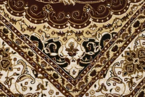 Red Floral Oriental Style 5X8 Machine-Made Rug