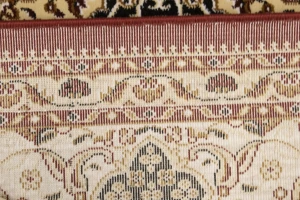 Red Floral Oriental Style 5X8 Machine-Made Rug