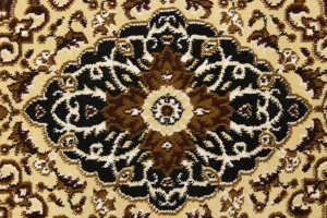 Red Floral Oriental Style 5X8 Machine-Made Rug