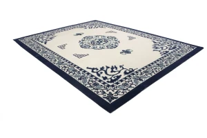 Ivory Floral Chinese Style 12X15 Modern Oriental Rug