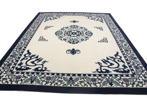 Ivory Floral Chinese Style 12X15 Modern Oriental Rug